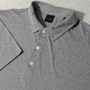 NEW! Dunning Golf Polo Mens XXL Gray Short Sleeve Heathered Performance DN800956